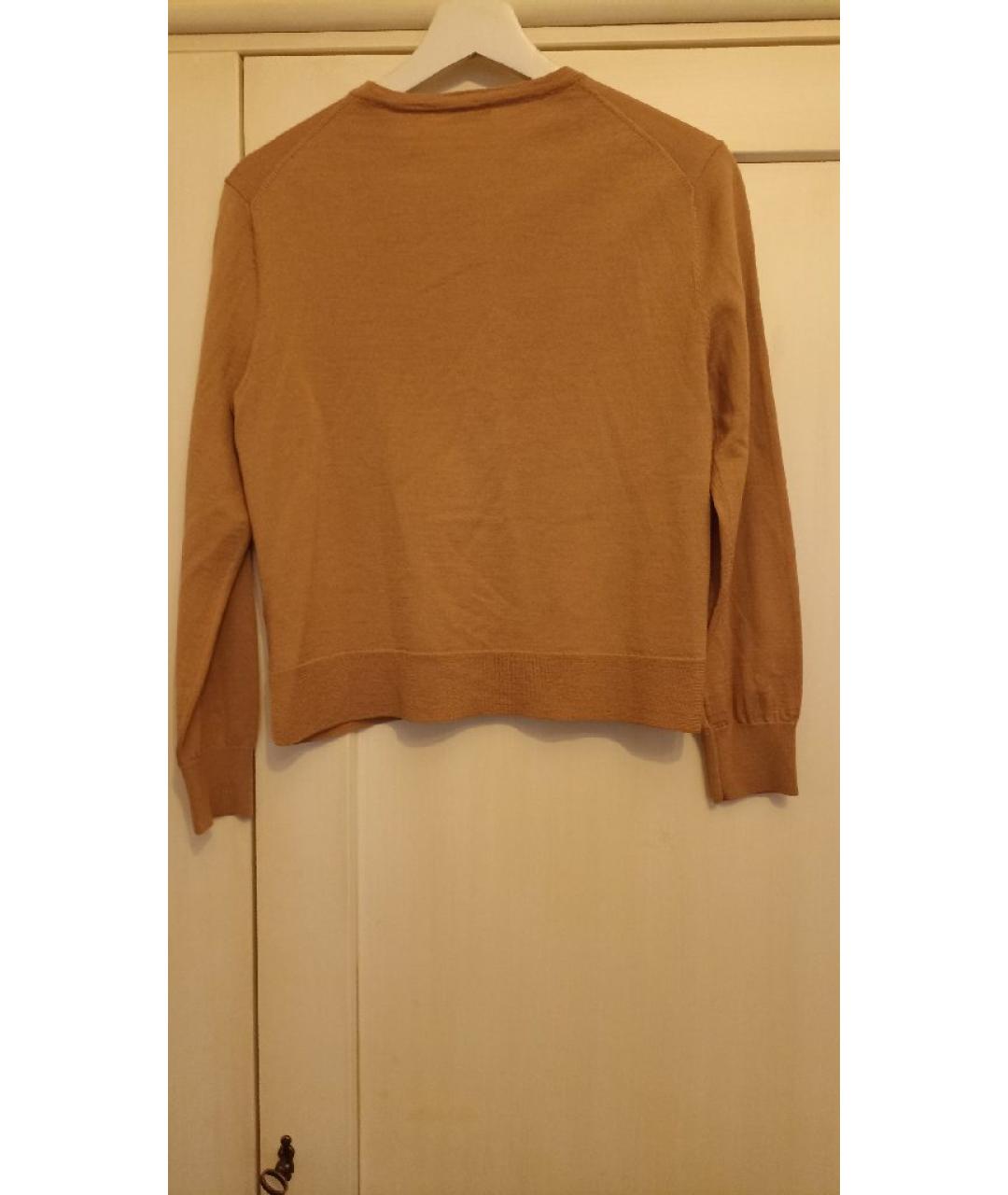 CELINE Коричневый шерстяной джемпер / свитер, фото 2
