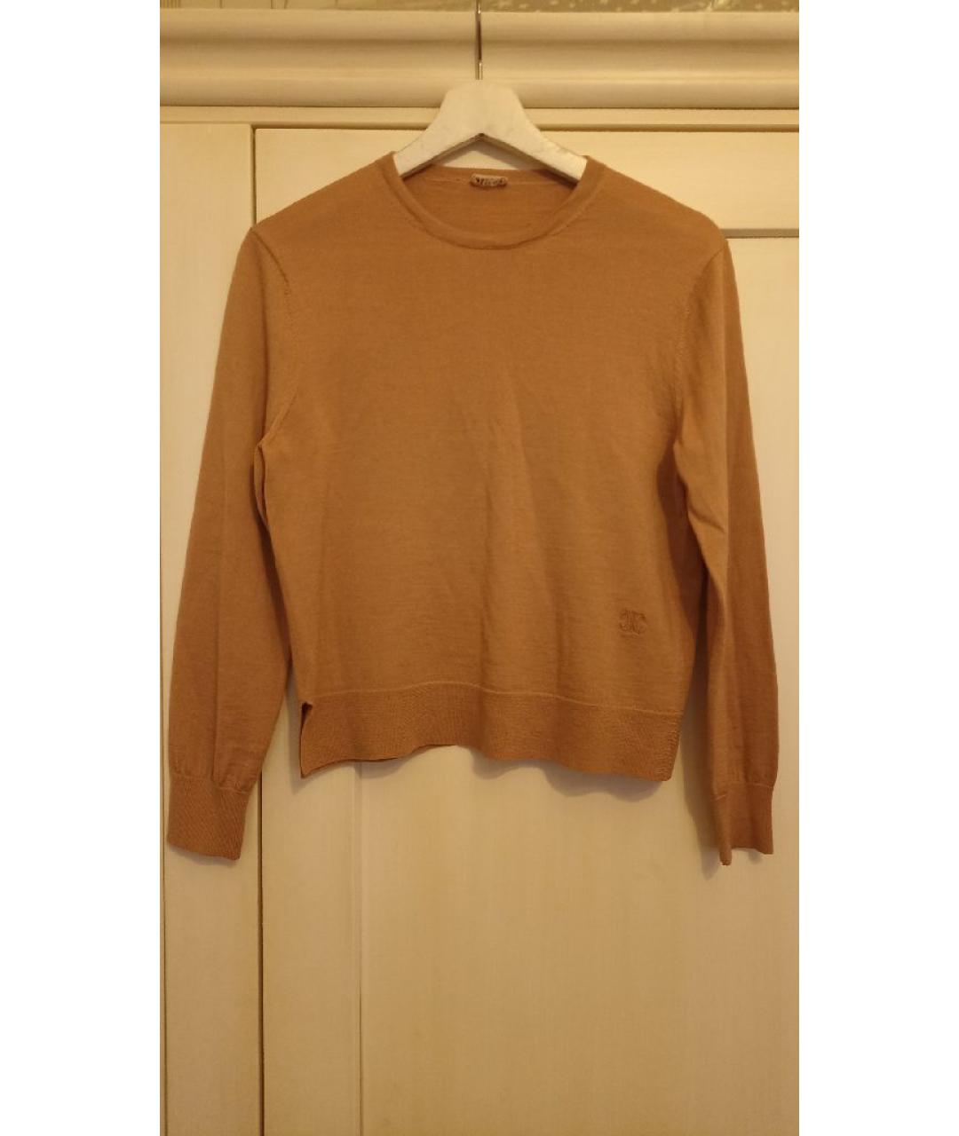 CELINE Коричневый шерстяной джемпер / свитер, фото 6