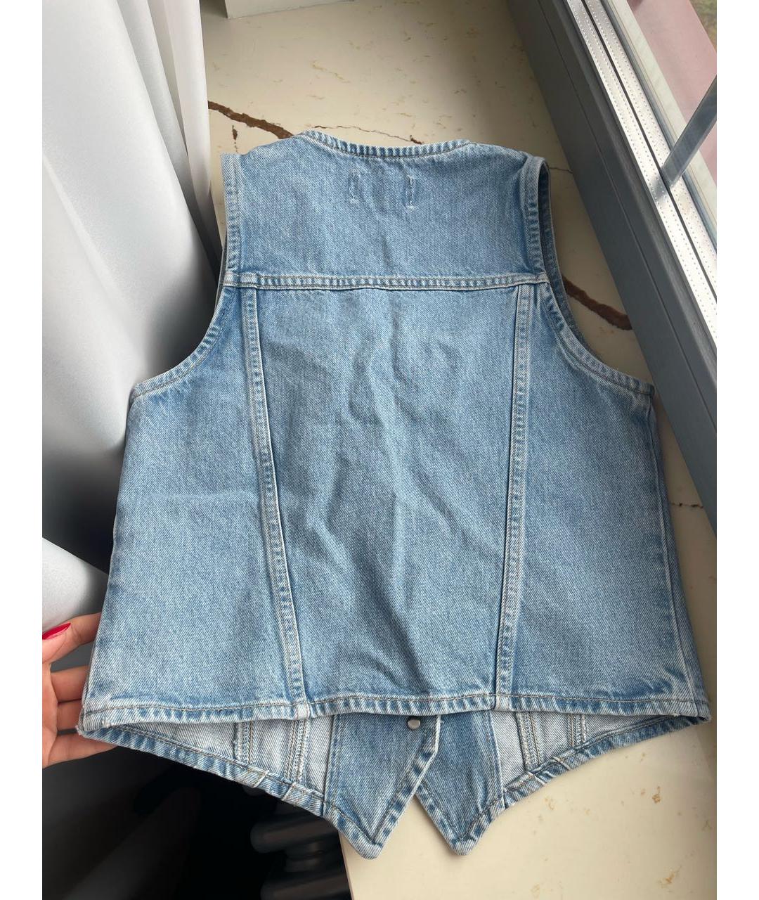 AGOLDE Голубой деним жилет, фото 7