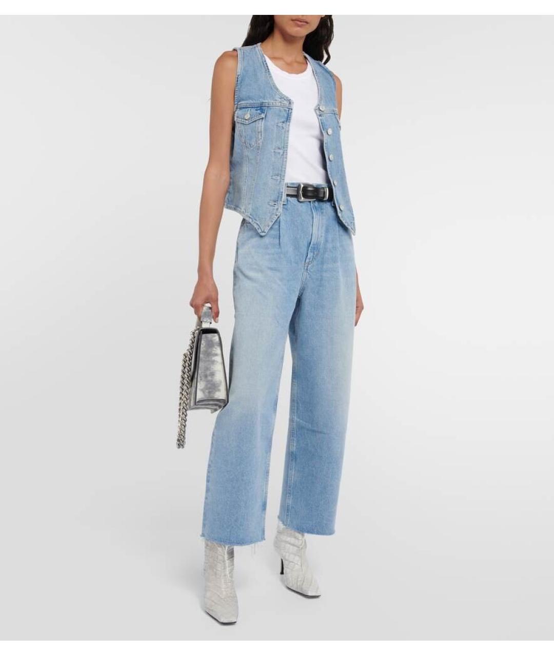 AGOLDE Голубой деним жилет, фото 5