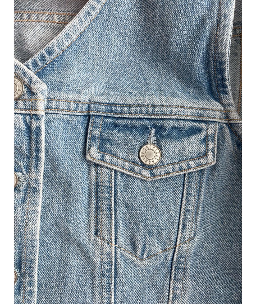 AGOLDE Голубой деним жилет, фото 4