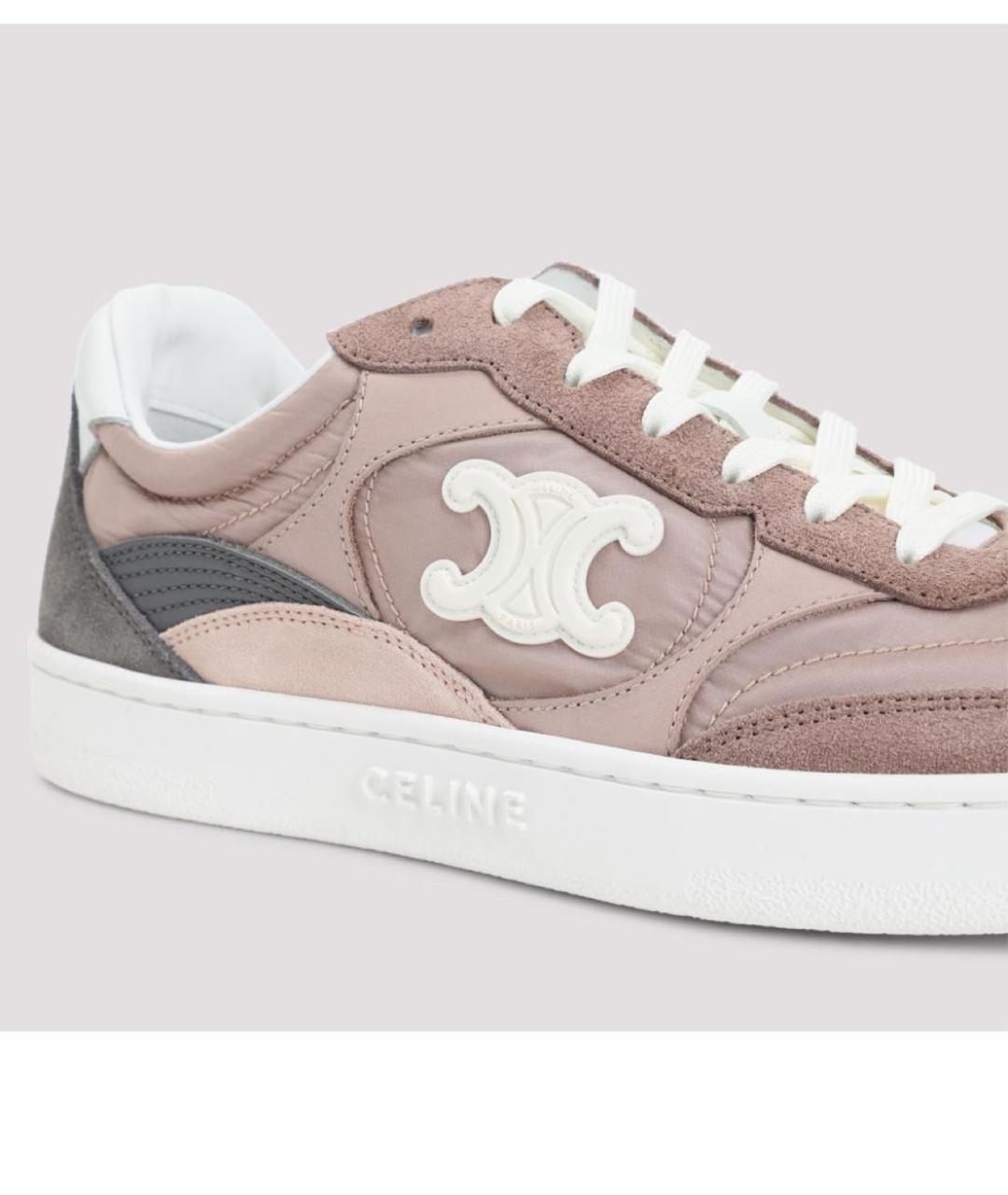 CELINE Антрацитовые замшевые кеды, фото 4