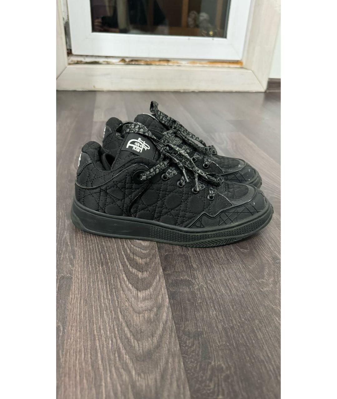 CHRISTIAN DIOR Черные текстильные кеды, фото 8