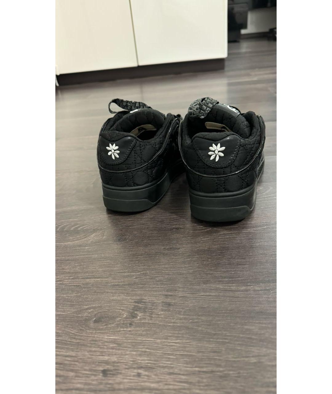 CHRISTIAN DIOR Черные текстильные кеды, фото 4