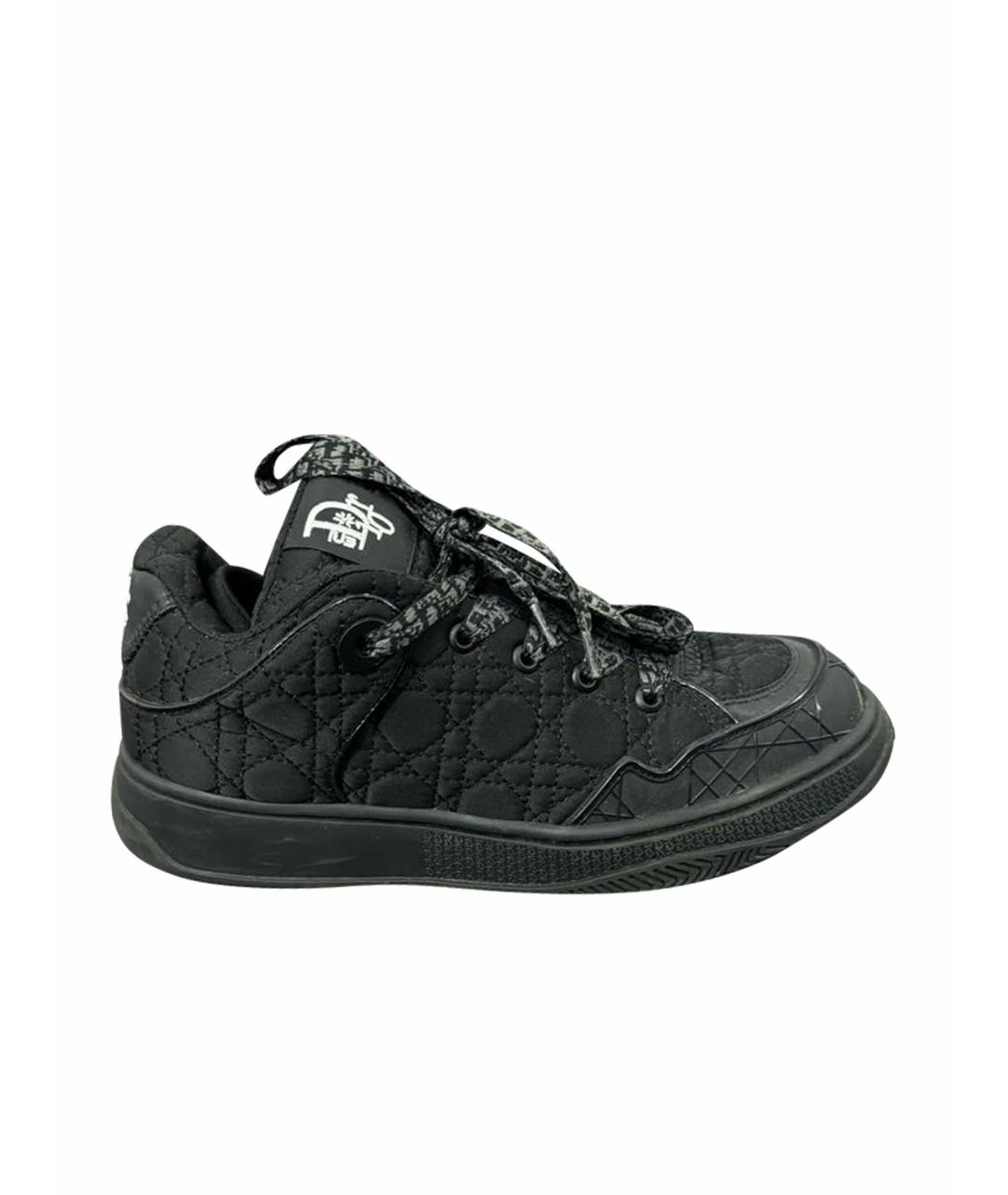 CHRISTIAN DIOR Черные текстильные кеды, фото 1