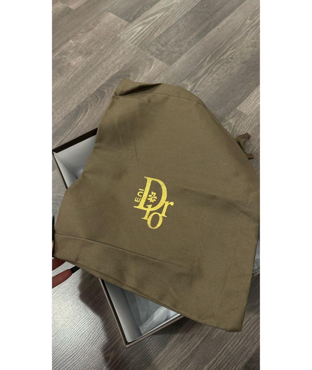 CHRISTIAN DIOR Черные текстильные кеды, фото 7