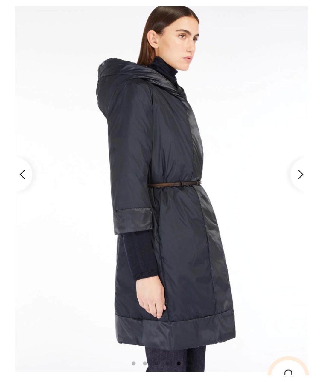 MAX MARA THE CUBE Синяя полиамидовая куртка, фото 3