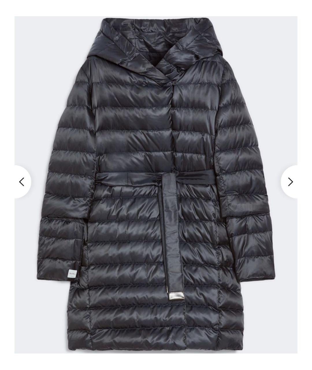 MAX MARA THE CUBE Синяя полиамидовая куртка, фото 4