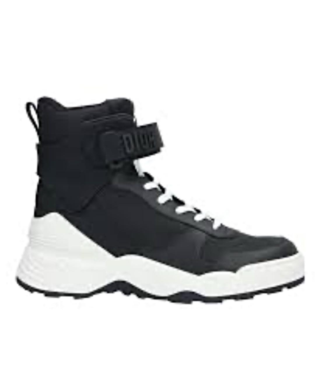 CHRISTIAN DIOR Черные кожаные кроссовки, фото 2