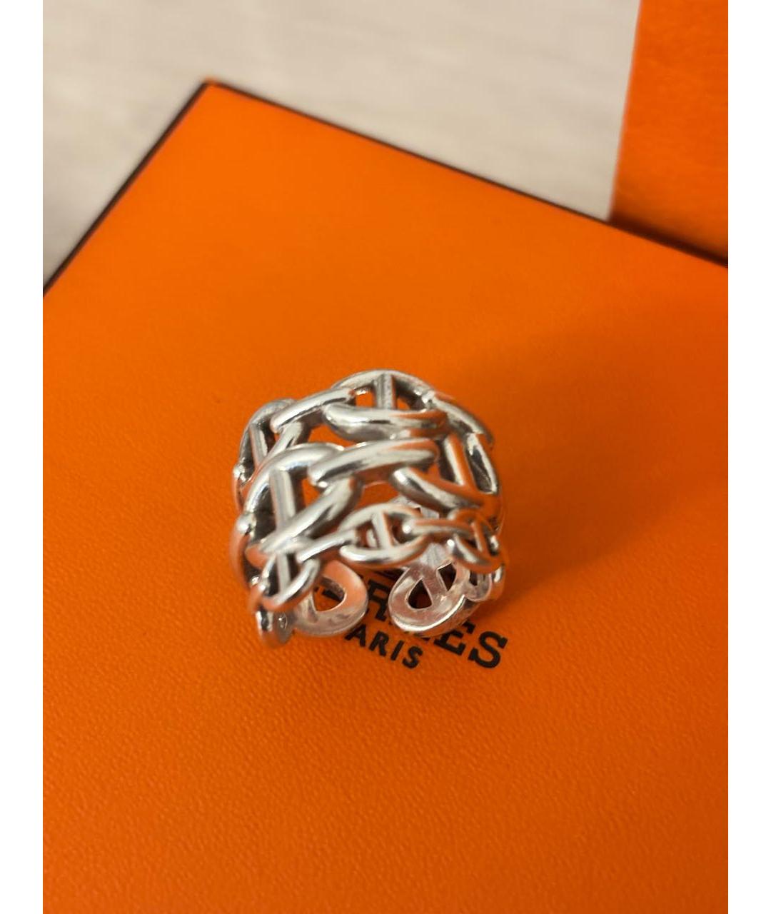 HERMES Белый с серебряным покрытием комплект, фото 4