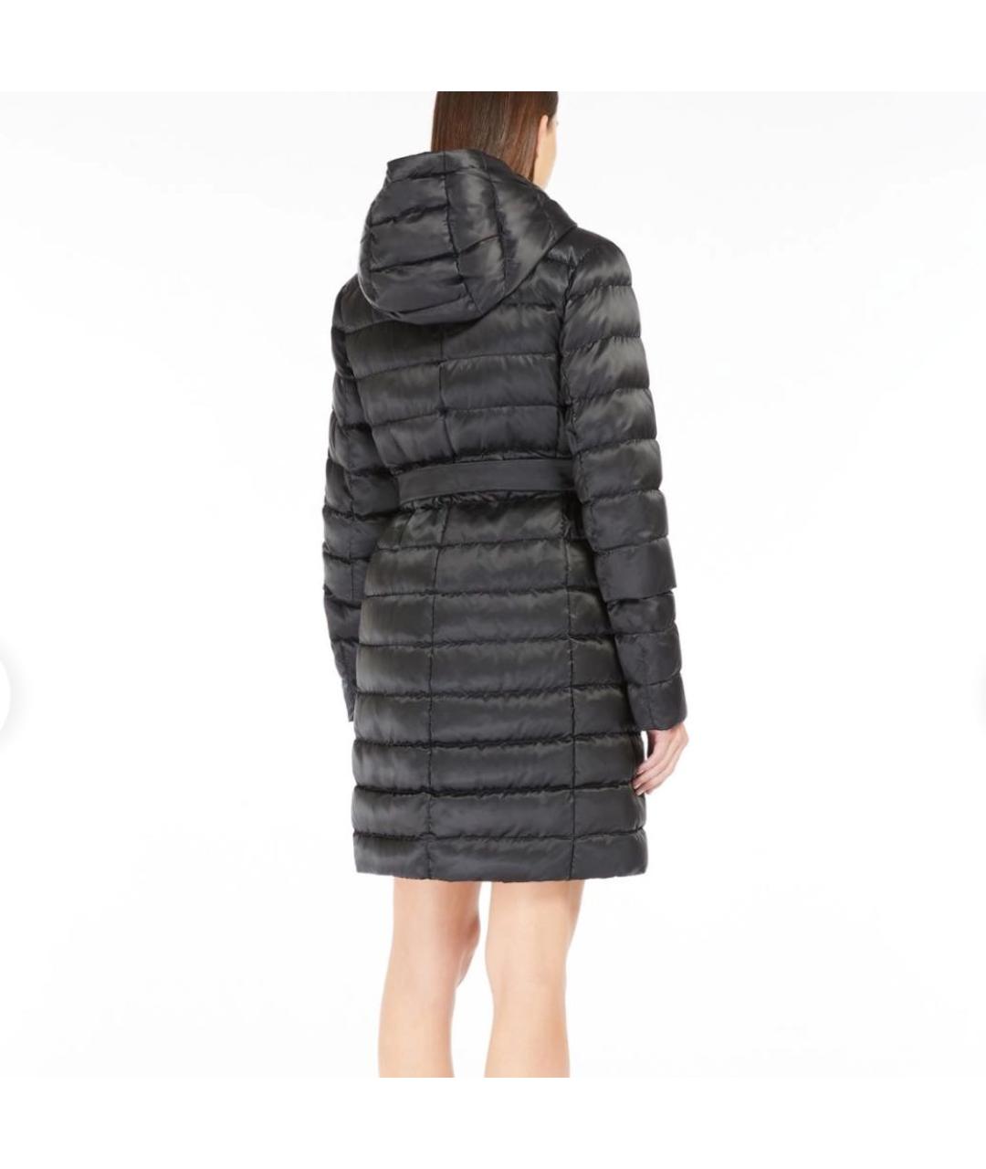 MAX MARA THE CUBE Черный полиамидовый пуховик, фото 3