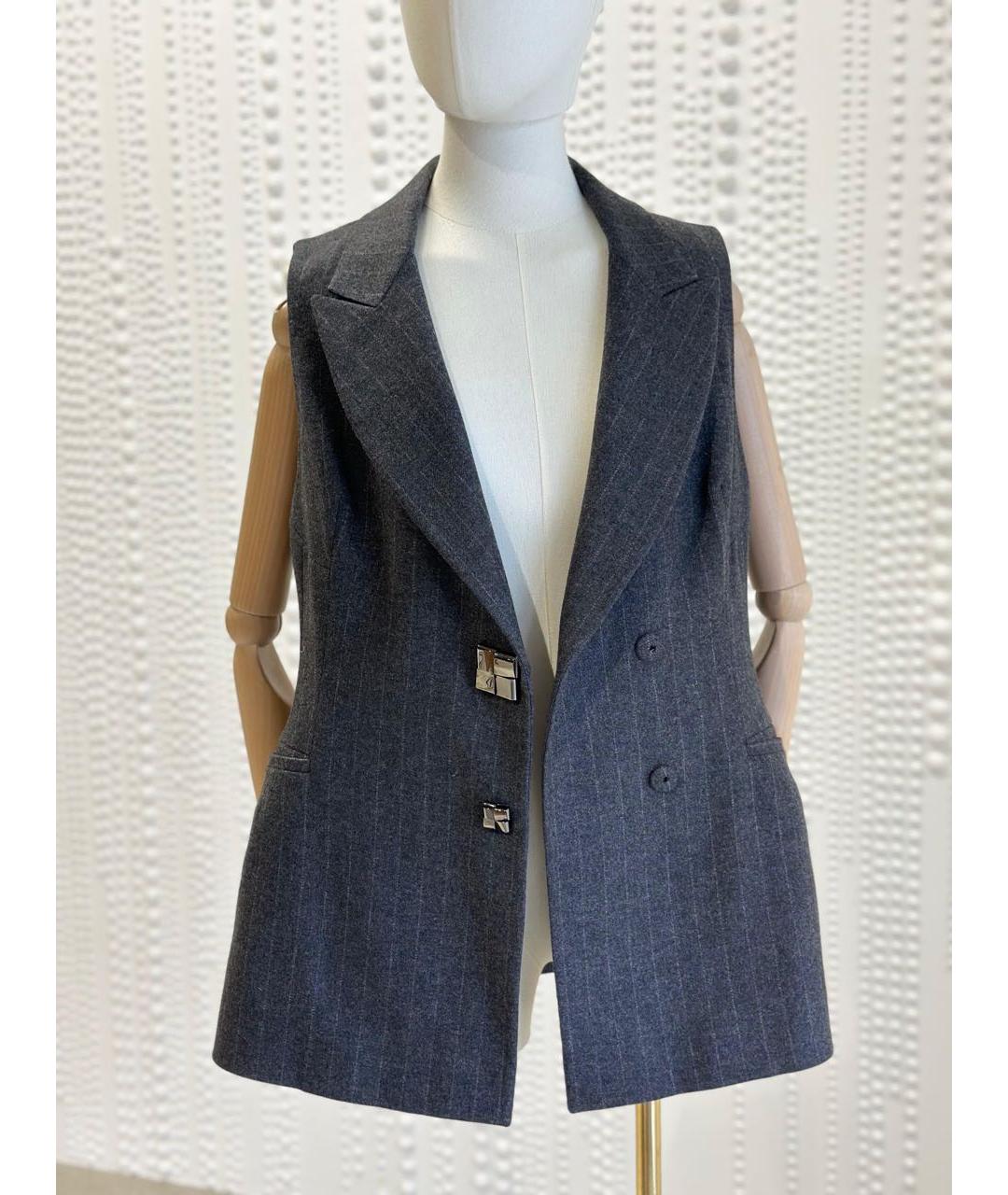 ERMANNO SCERVINO Серый жилет, фото 4