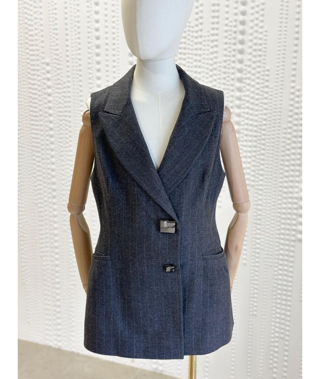 ERMANNO SCERVINO Серый жилет, фото 3