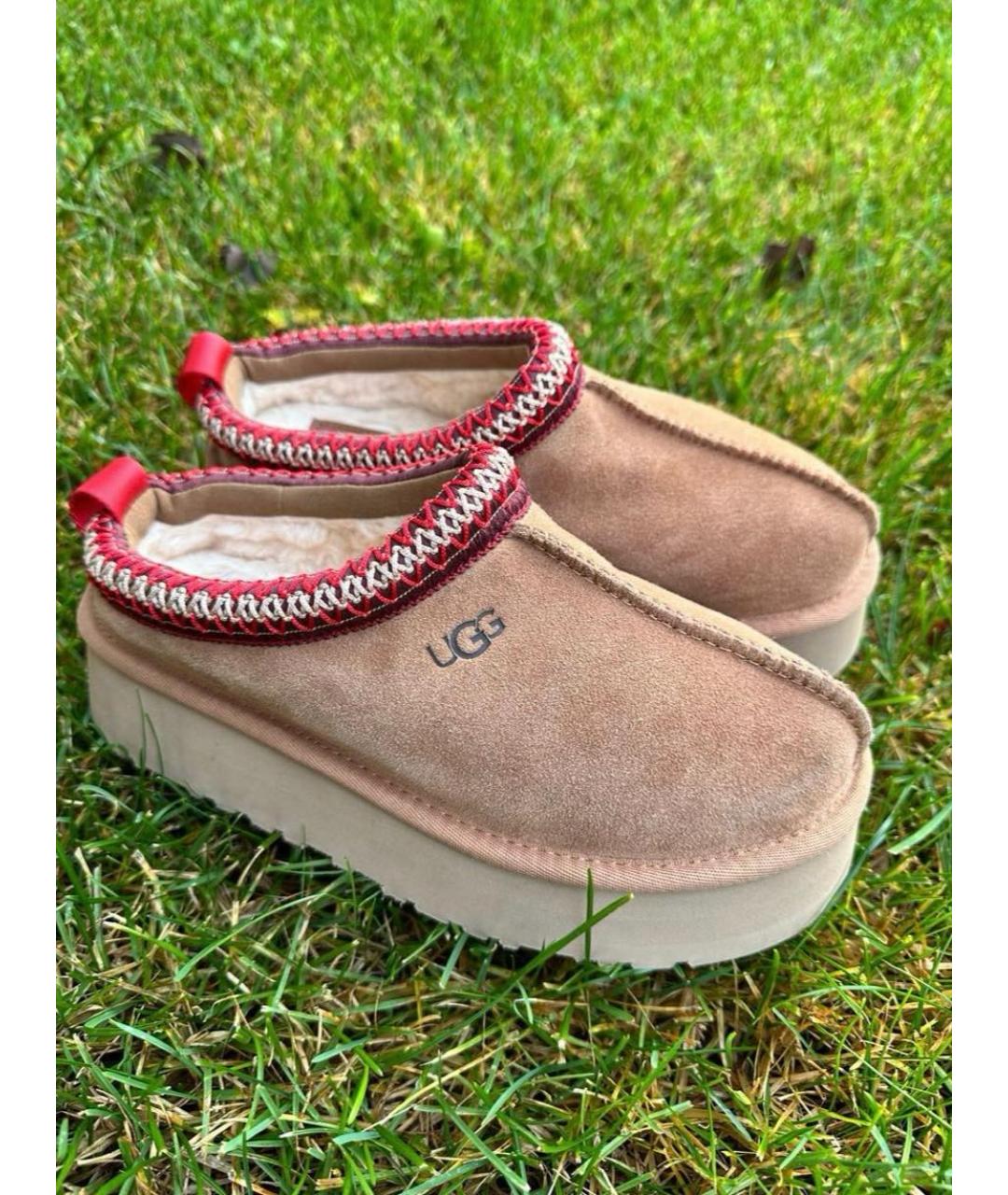 UGG AUSTRALIA Коричневые замшевые мюли, фото 2