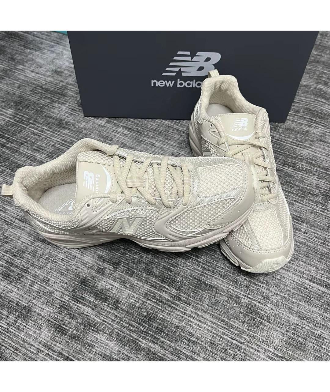 NEW BALANCE Бежевые текстильные кроссовки, фото 3