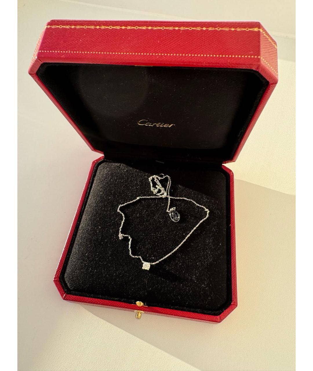 CARTIER Серебряное колье из белого золота, фото 3