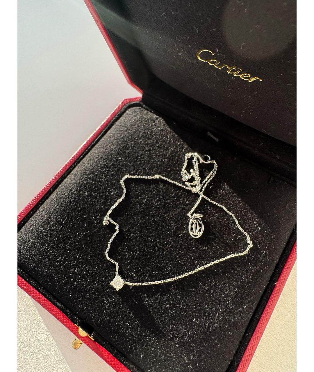 CARTIER Серебряное колье из белого золота, фото 5