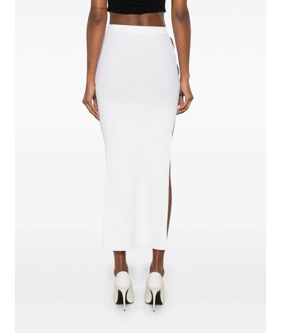 GIUSEPPE DI MORABITO Белая шерстяная юбка миди, фото 2