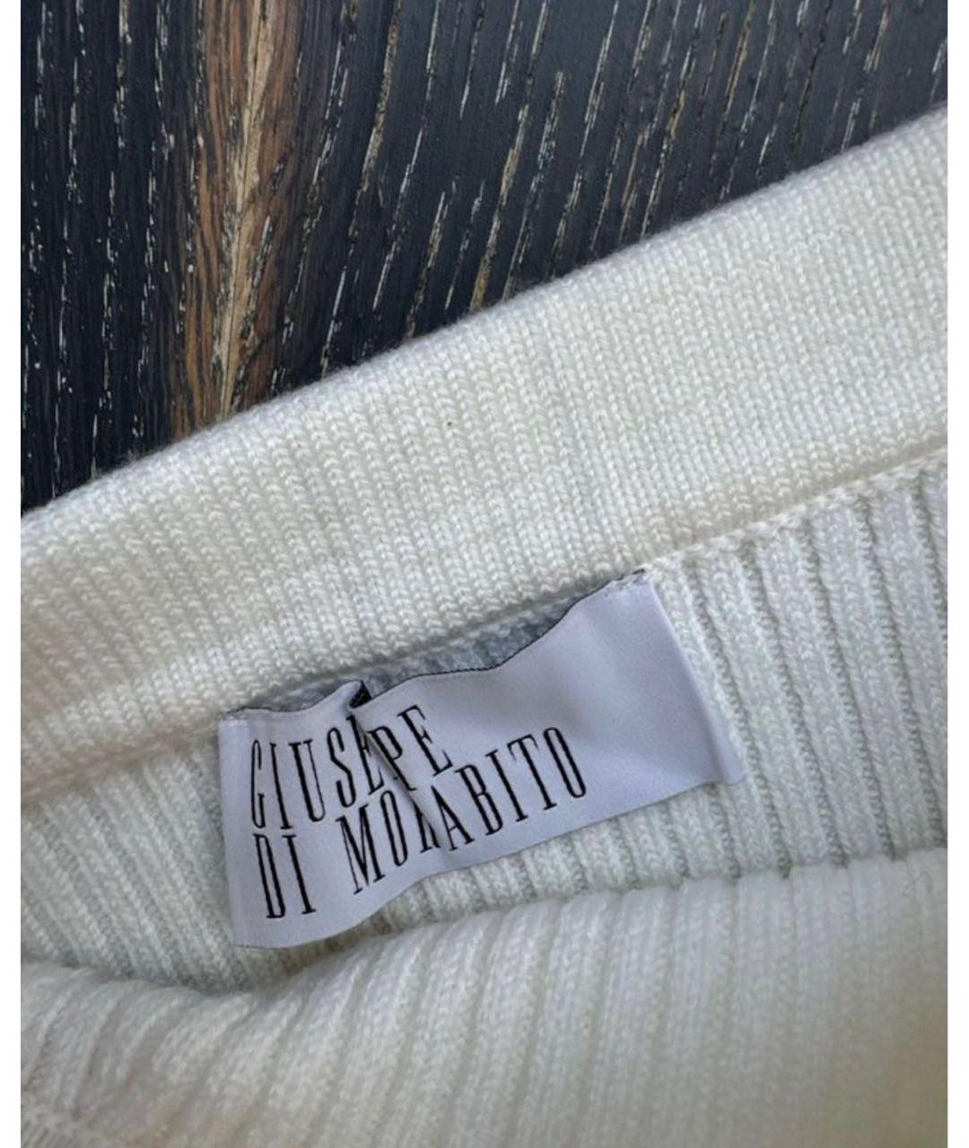 GIUSEPPE DI MORABITO Белая шерстяная юбка миди, фото 3
