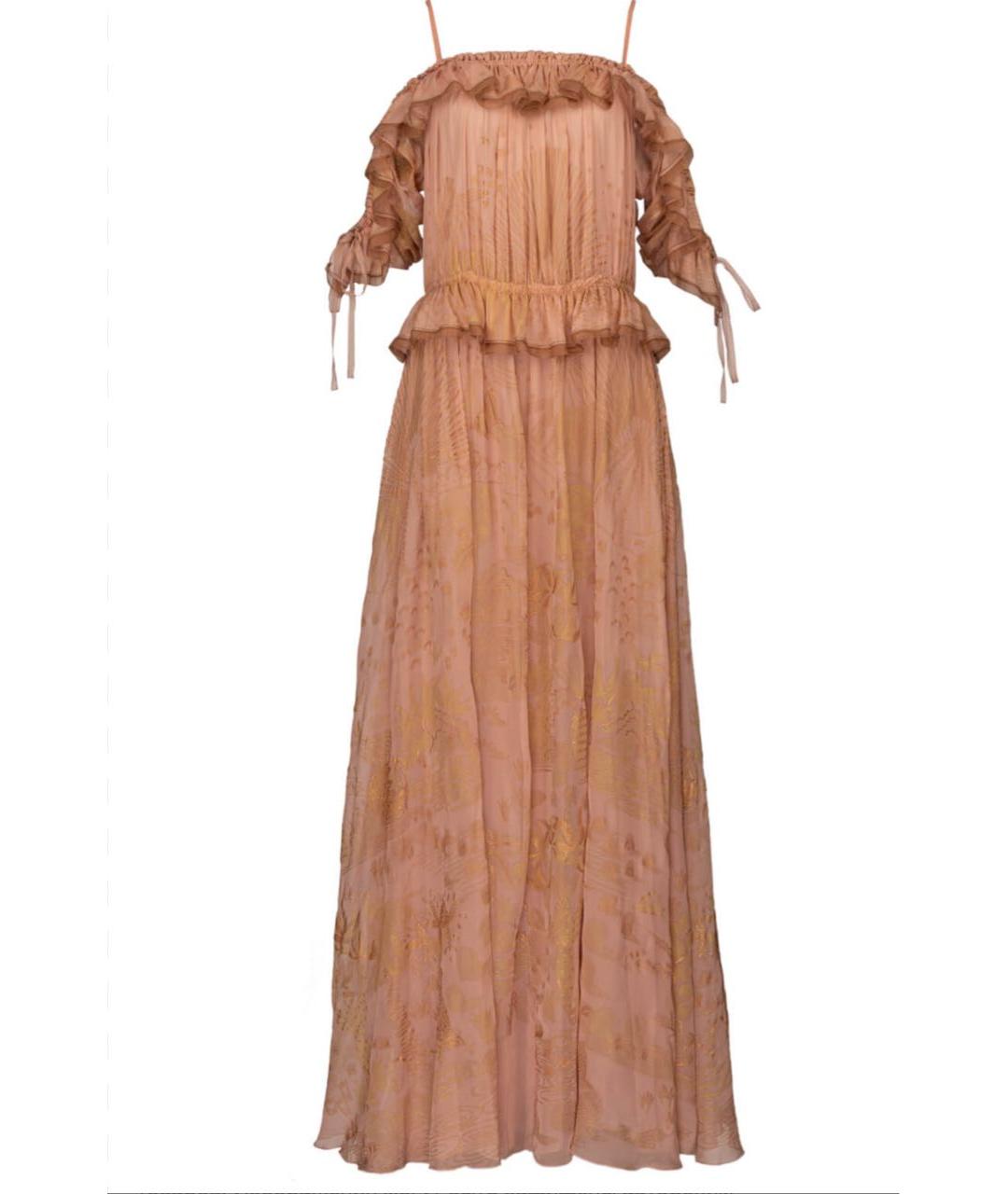 VALENTINO Розовое шифоновое вечернее платье, фото 7