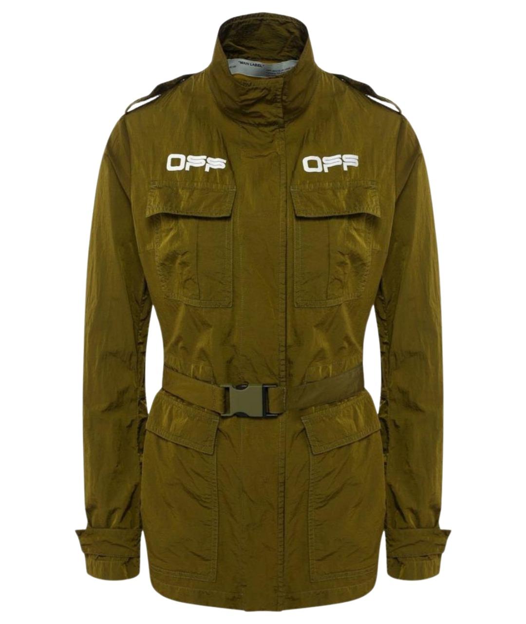 OFF-WHITE Хаки полиамидовая куртка, фото 1