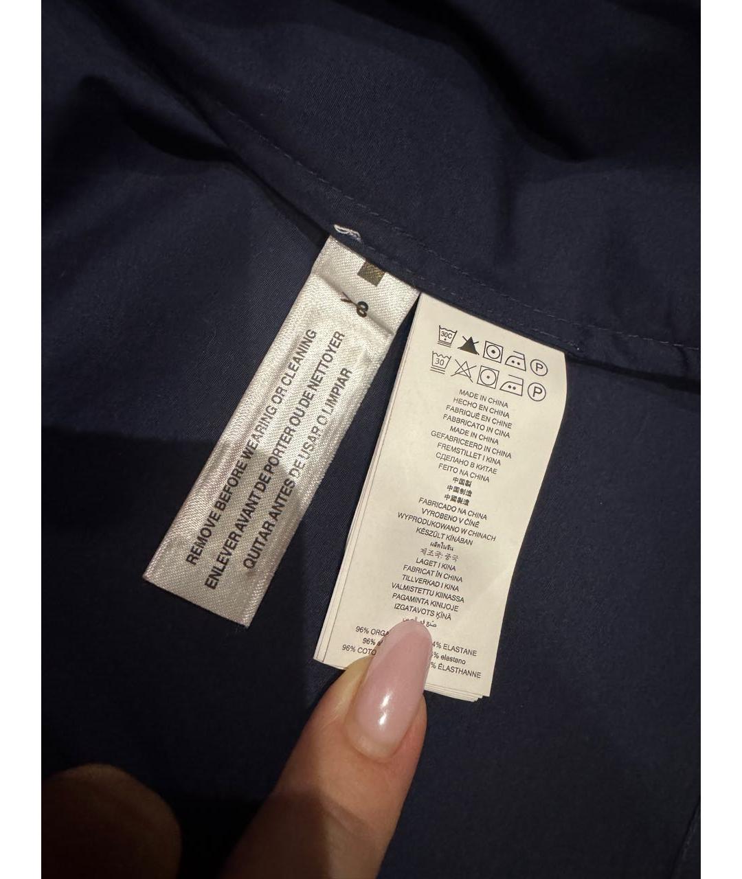 MICHAEL MICHAEL KORS Темно-синий хлопковый сарафан, фото 5