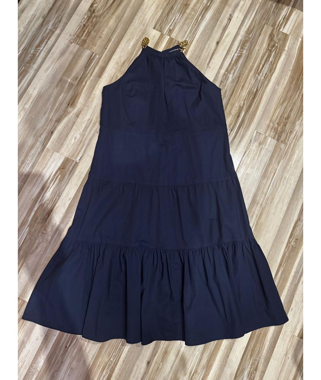 MICHAEL MICHAEL KORS Темно-синий хлопковый сарафан, фото 6