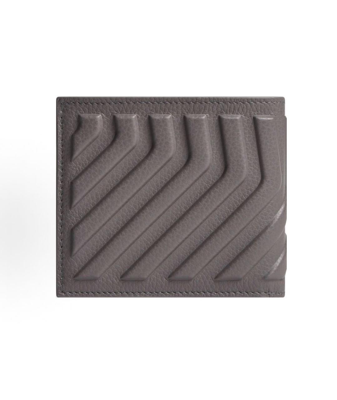 BALENCIAGA Черный кожаный кошелек, фото 3