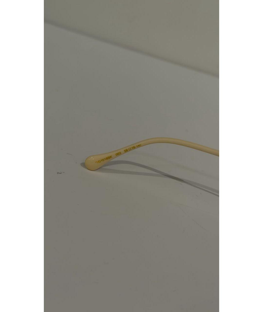 GUCCI Антрацитовые металлические солнцезащитные очки, фото 5