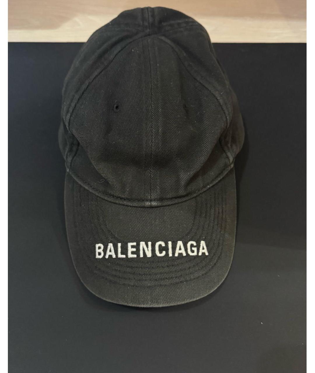BALENCIAGA Черная хлопковая кепка, фото 6