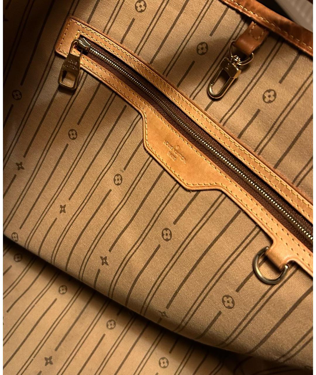 LOUIS VUITTON Коричневая сумка с короткими ручками, фото 4