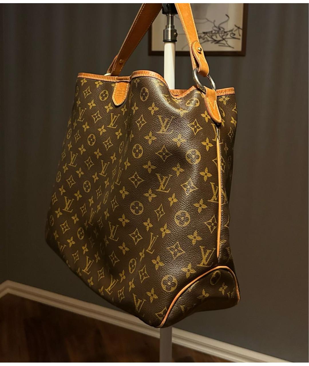LOUIS VUITTON Коричневая сумка с короткими ручками, фото 2