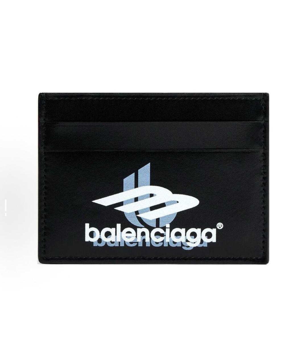 BALENCIAGA Черный кожаный кардхолдер, фото 5