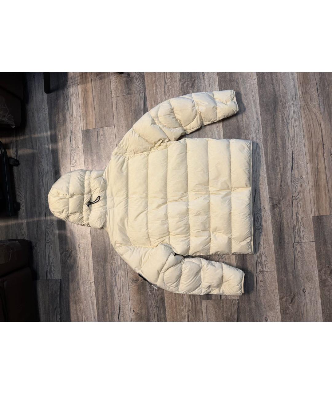 STONE ISLAND Бежевый полиамидовый пуховик, фото 2