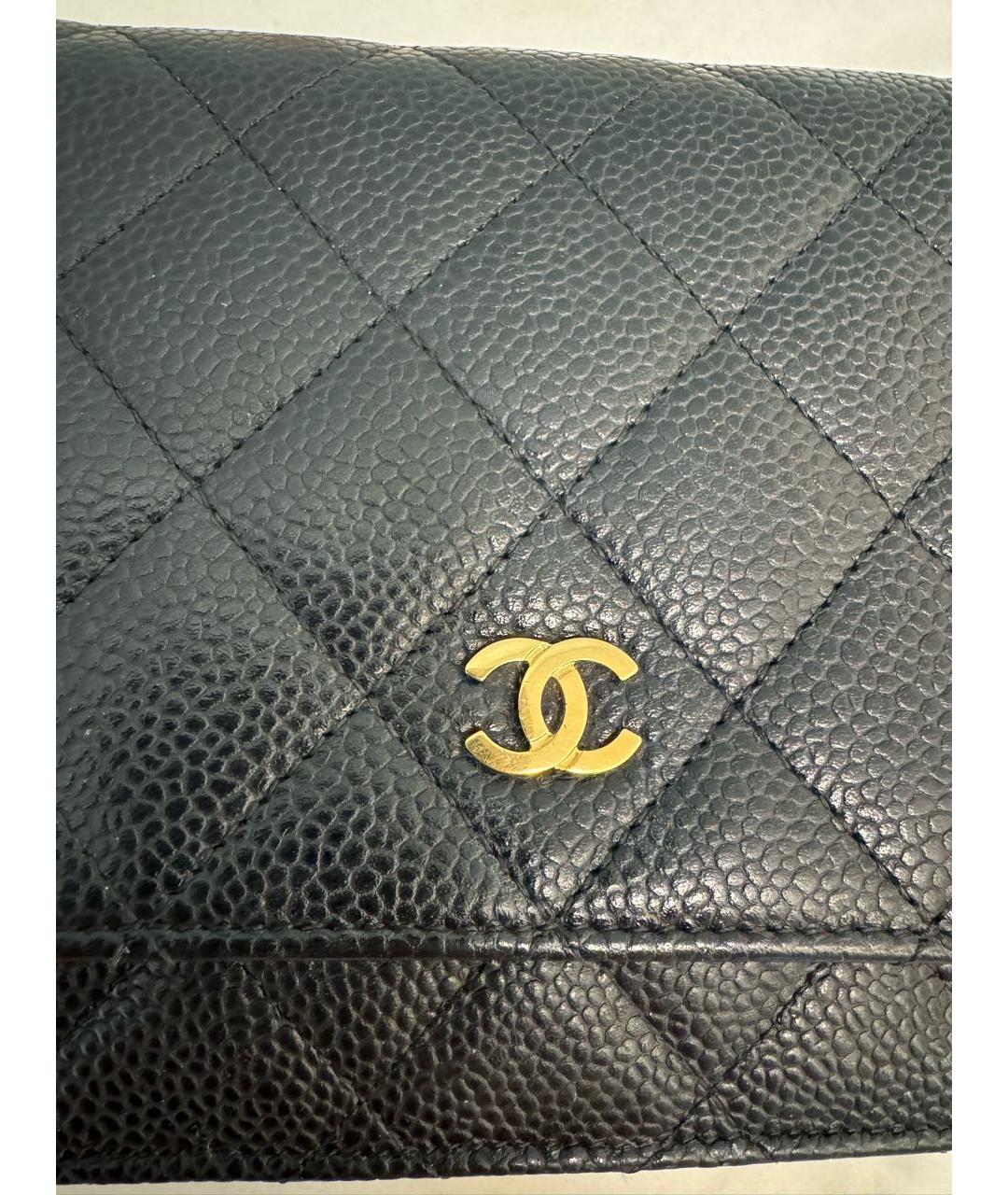 CHANEL Черная кожаная сумка через плечо, фото 3