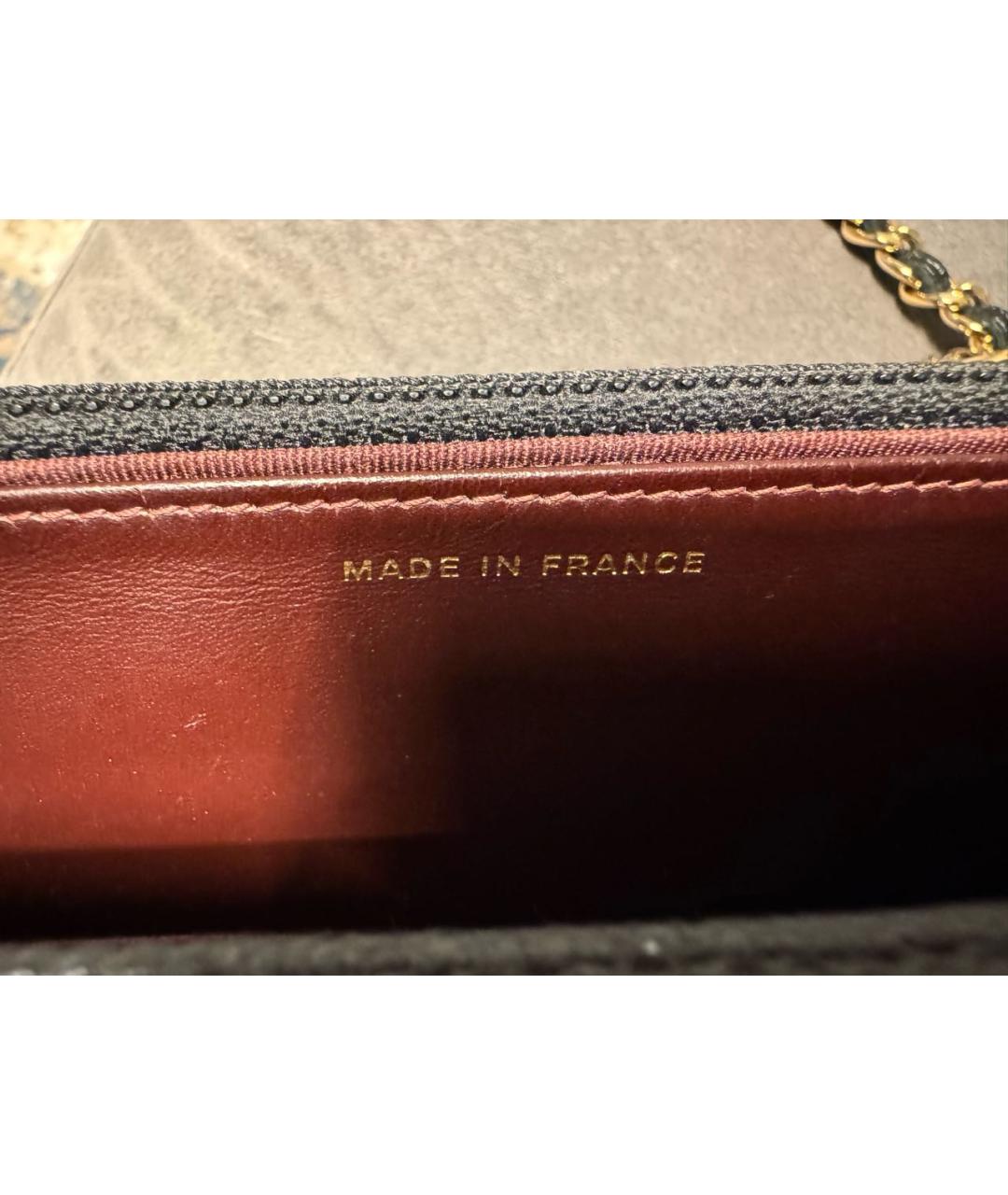 CHANEL Черная кожаная сумка через плечо, фото 6