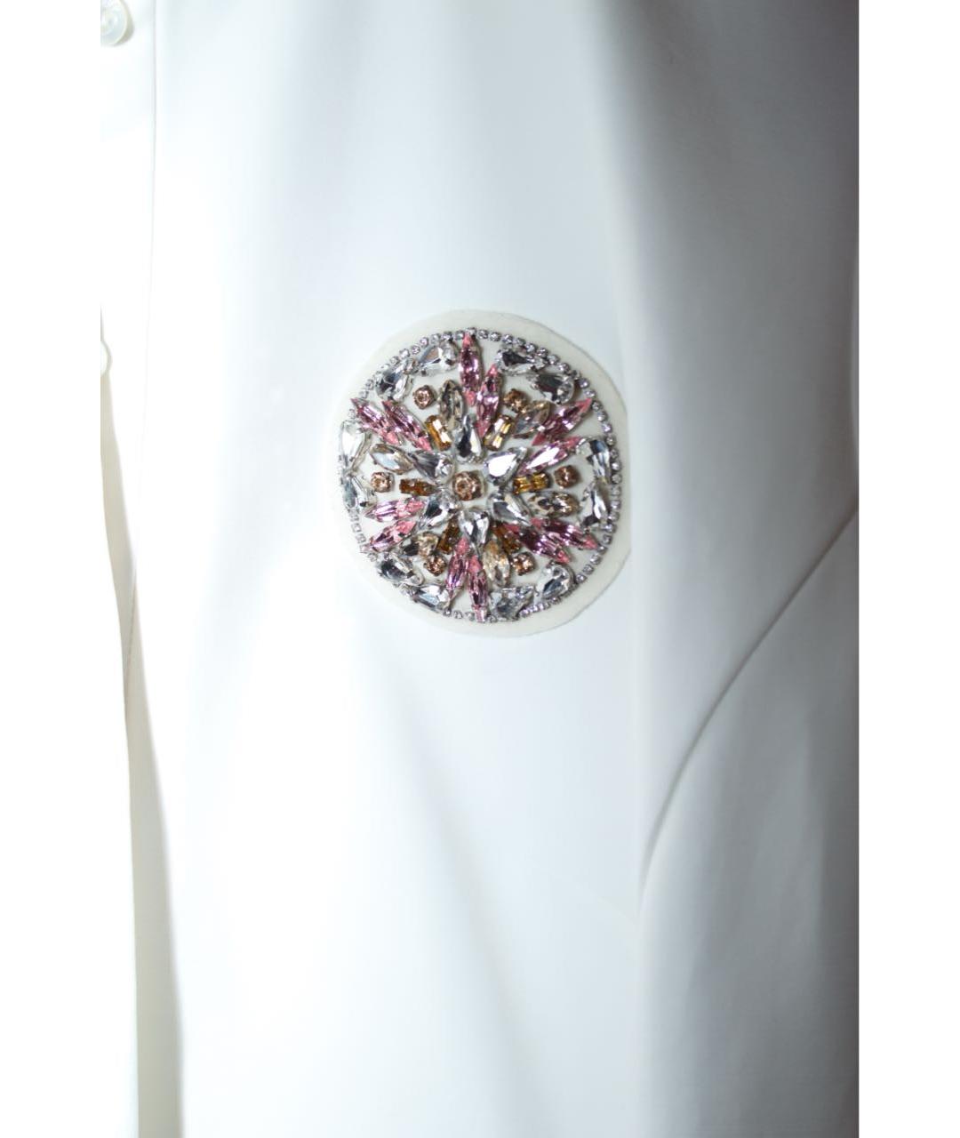 CHRISTIAN DIOR Белое хлопковое коктейльное платье, фото 4