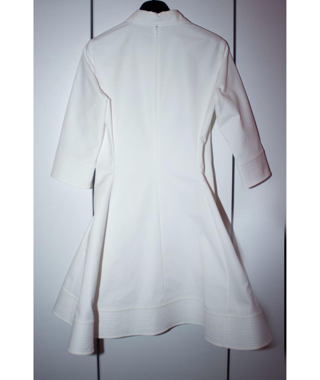 CHRISTIAN DIOR Белое хлопковое коктейльное платье, фото 2