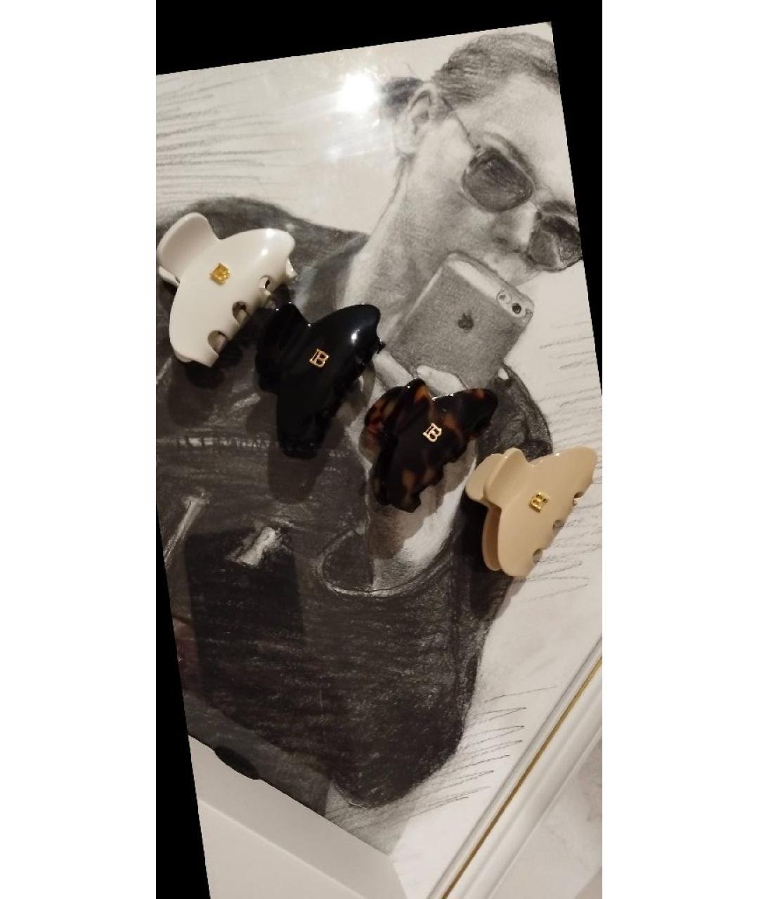 BALMAIN Черная заколка, фото 6