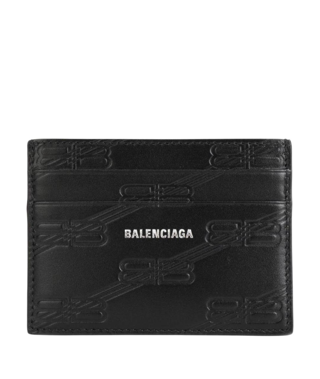 BALENCIAGA Черный кожаный кардхолдер, фото 1