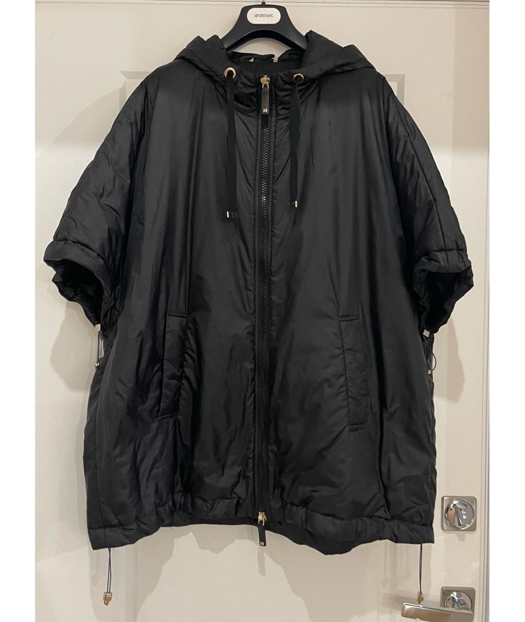 MAX MARA THE CUBE Черная полиэстеровая куртка, фото 7