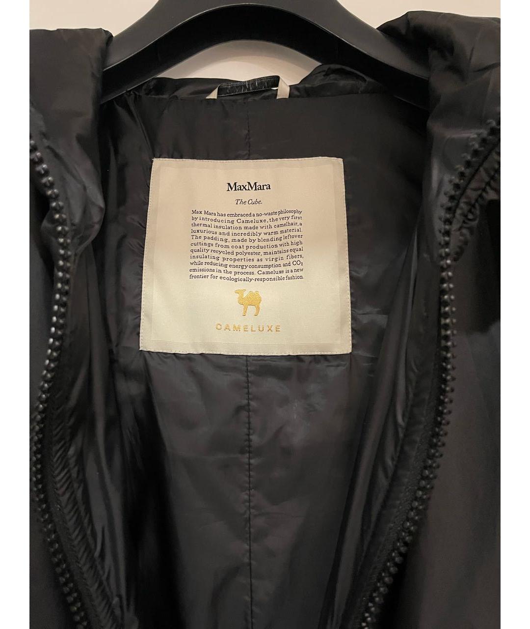 MAX MARA THE CUBE Черная полиэстеровая куртка, фото 3