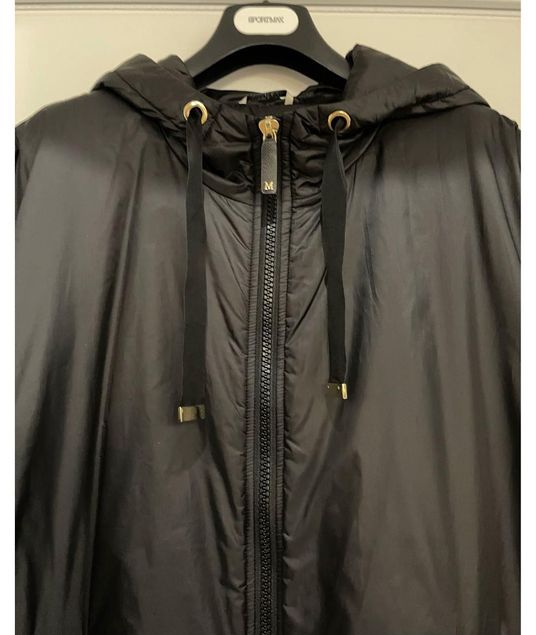 MAX MARA THE CUBE Черная полиэстеровая куртка, фото 4