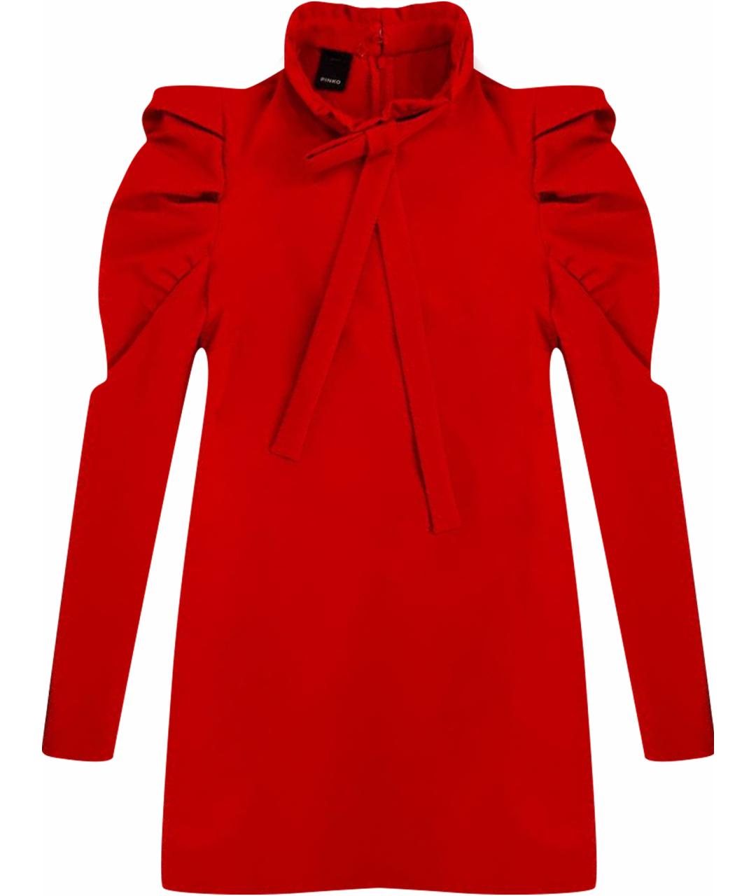 PINKO Красное полиэстеровое повседневное платье, фото 1