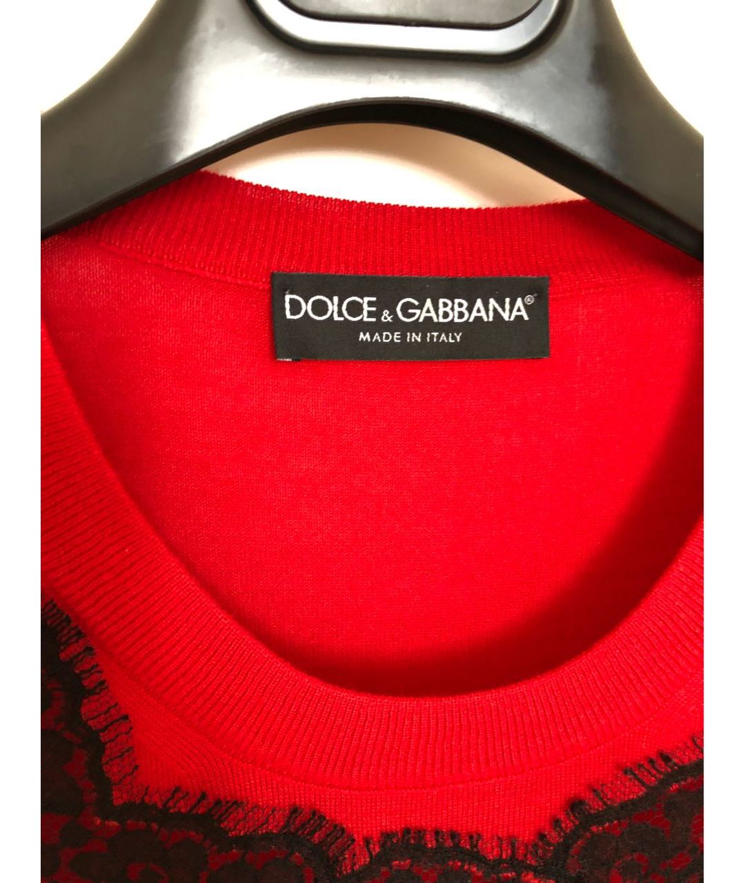 DOLCE&GABBANA Красный кашемировый джемпер / свитер, фото 3