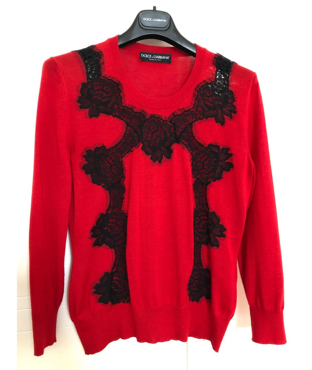 DOLCE&GABBANA Красный кашемировый джемпер / свитер, фото 1