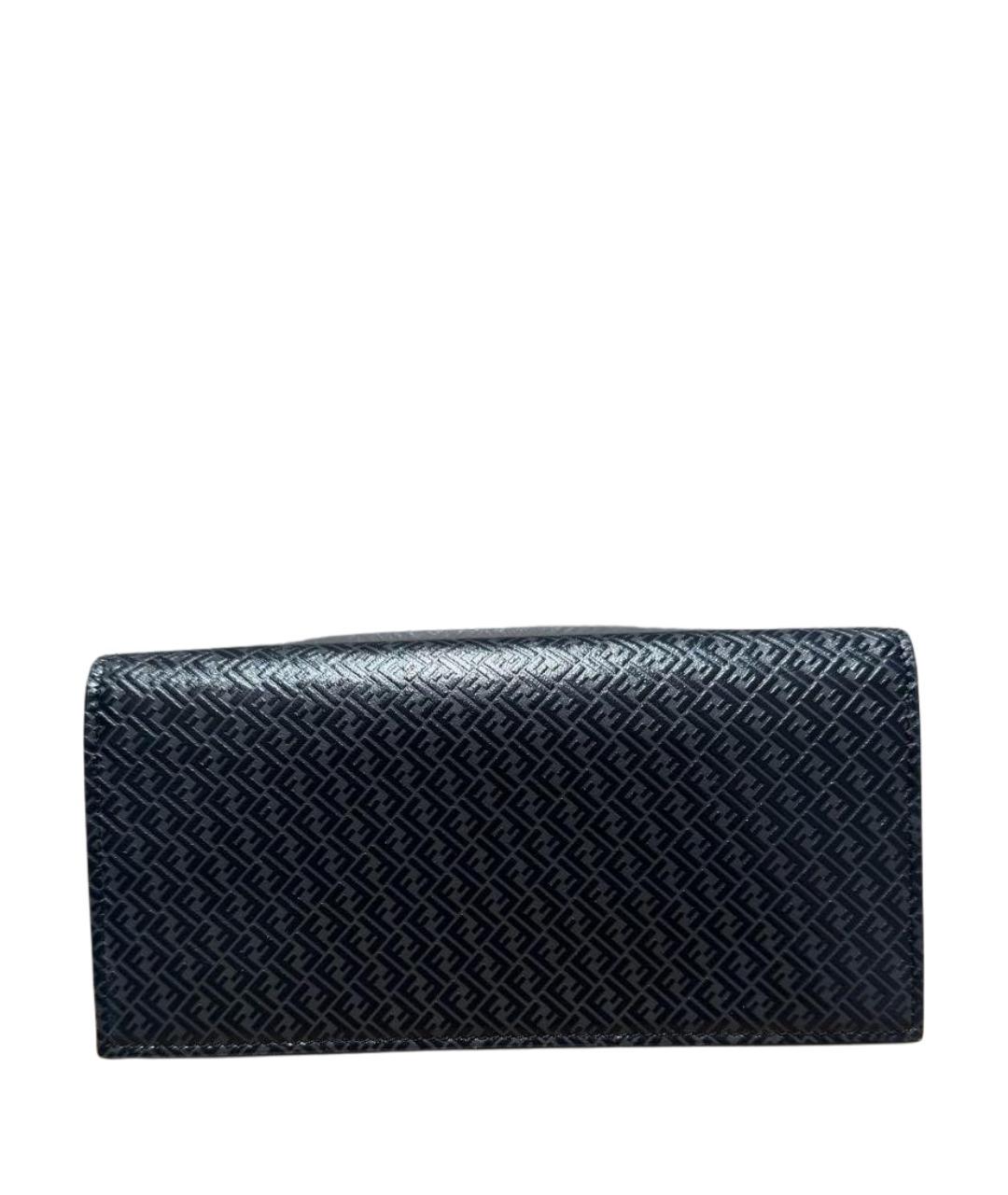 FENDI Серый кожаный кошелек, фото 1