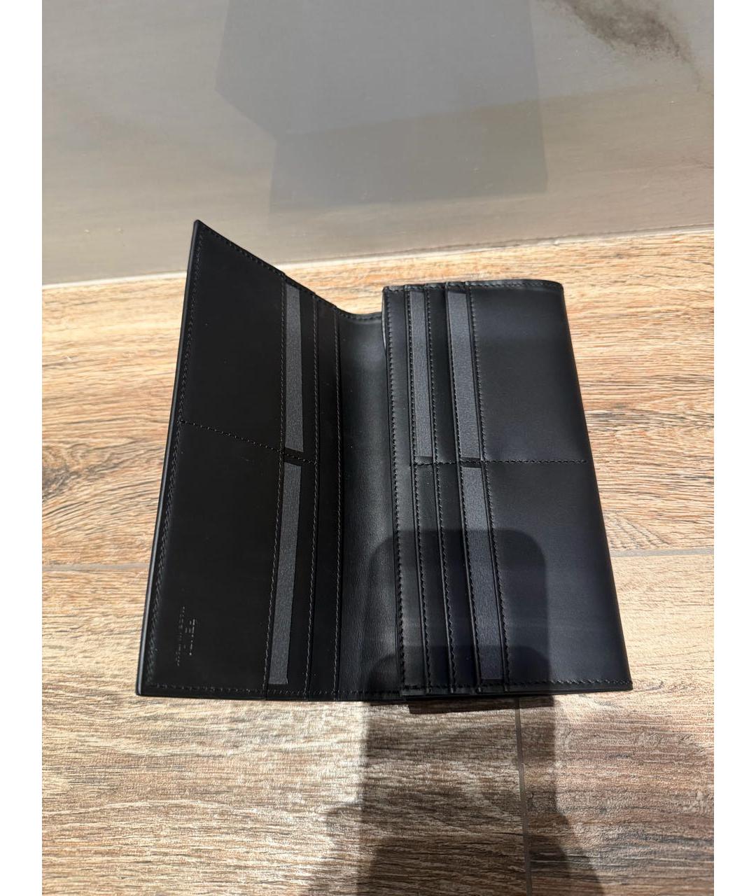 FENDI Серый кожаный кошелек, фото 3