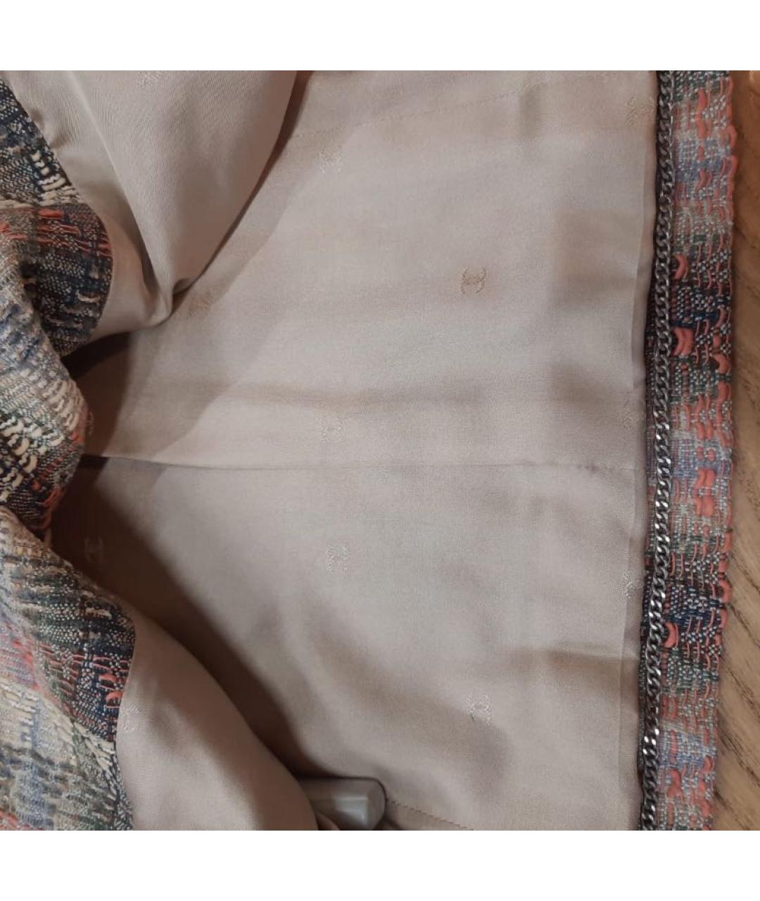 CHANEL Бежевый шерстяной костюм с юбками, фото 6