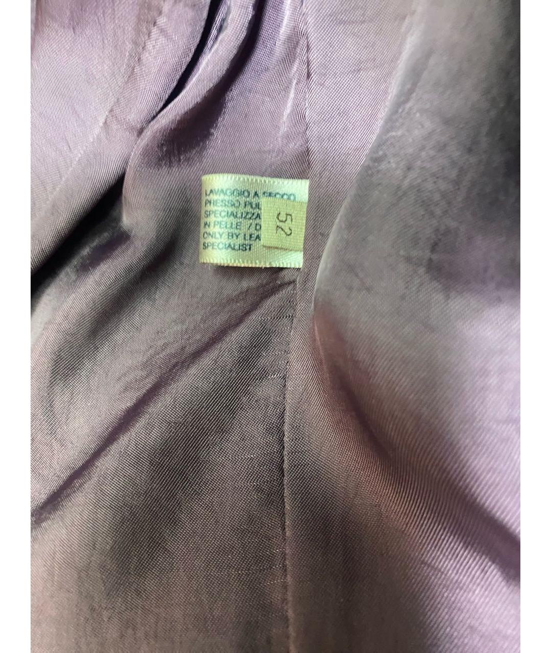 BOTTEGA VENETA Коричневый кожаный пиджак, фото 5